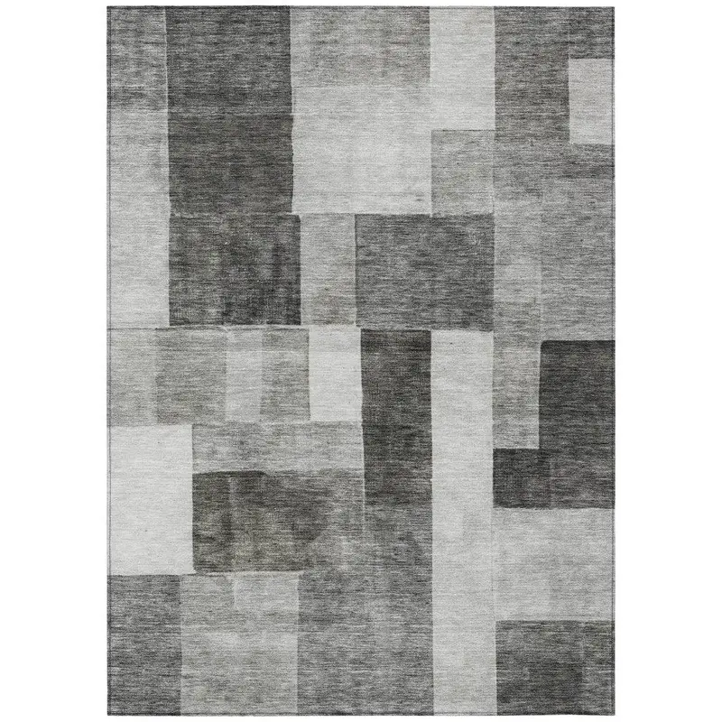Wovari Gray Modern Indoor/Outdoor Area Rug 2