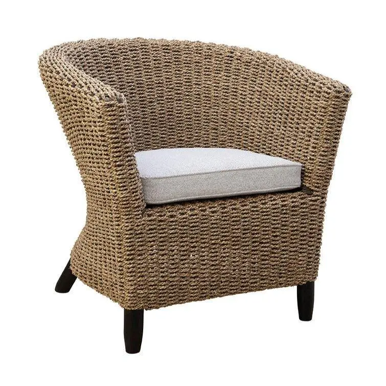 Woven Banana Leaf Occasional Chair For Indoor-Outdoor Spaces – Loren 1