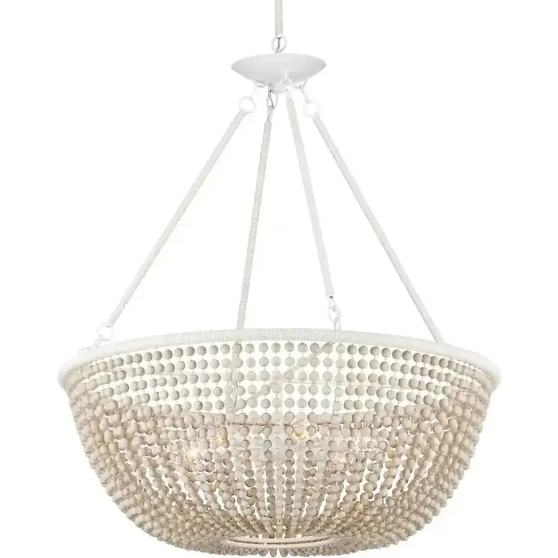 Wychwood Kraft Paper And Twine Chandelier – Handcrafted Natural Fiber Light 1