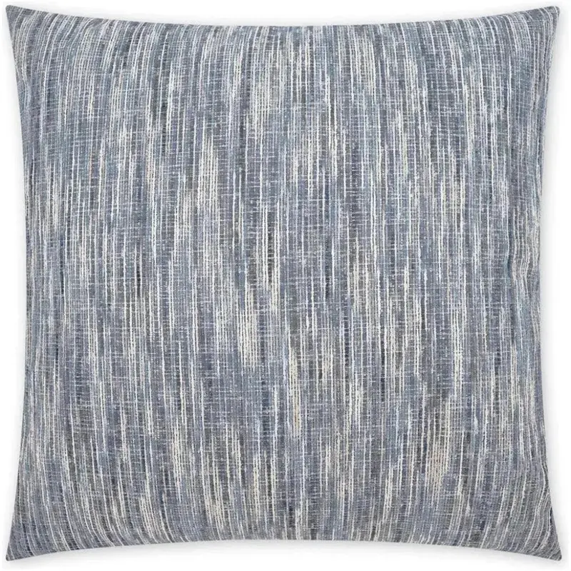 Yonah Slate Blue Textured Throw Pillow Insert – Modern Large Accent Cushion 1