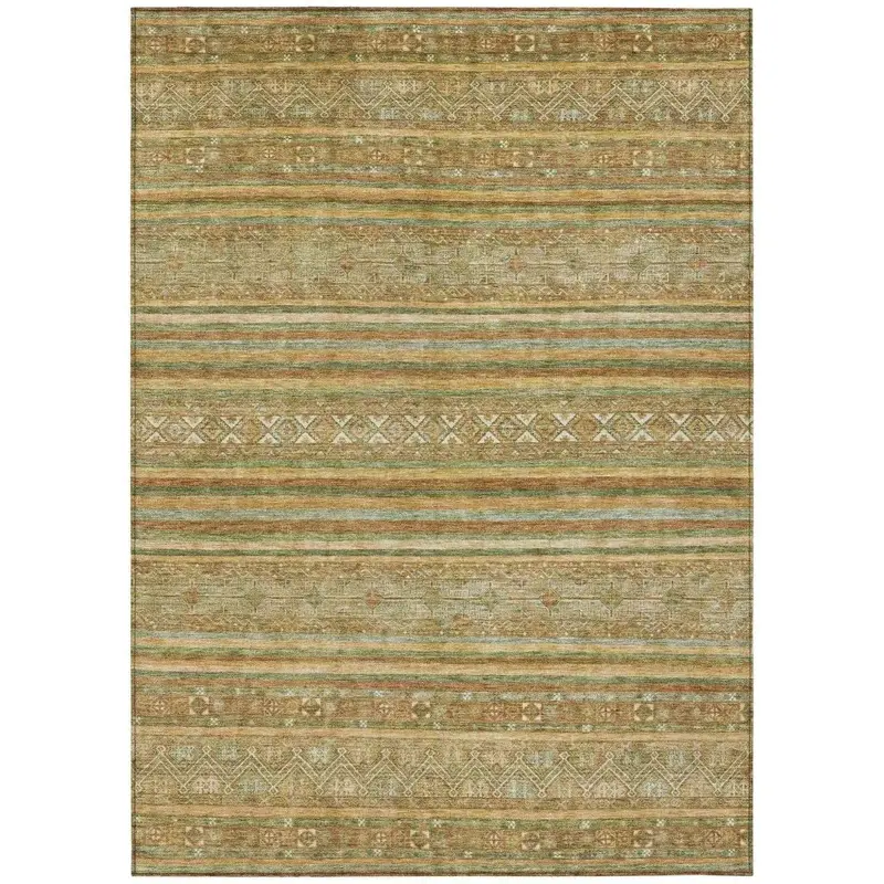 Ysadora Aloe Indoor-Outdoor Rug – Calming Pastel Washable Carpet 2