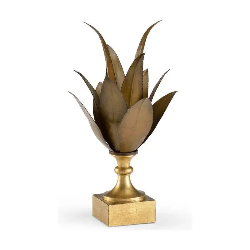 Yucca Plant Sculpture With Gold Leaf Detailing 1