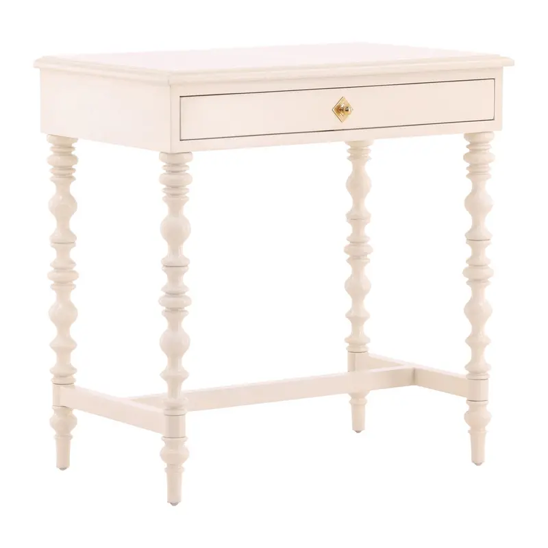 Zepatta Wood Side Table With Single Drawer 1