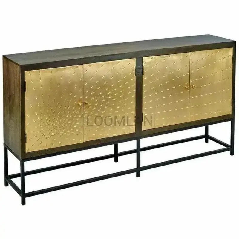 Zephana Elegant Brass-Framed Sideboard 1