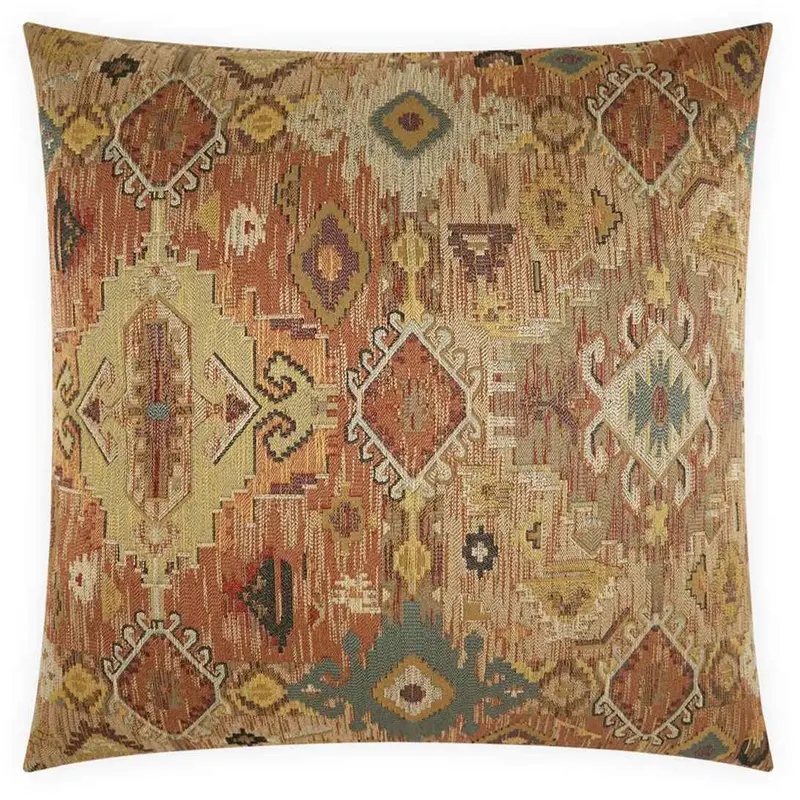 Zepher Copper Warm-Tone Decor Pillow 1