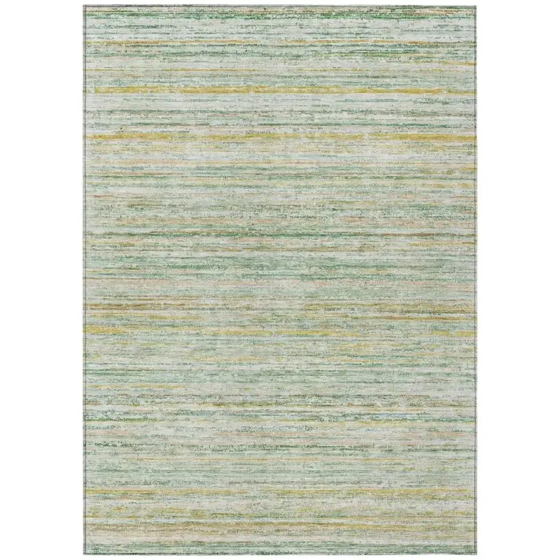 Zephyna Mint All-Weather Washable Area Rug 2
