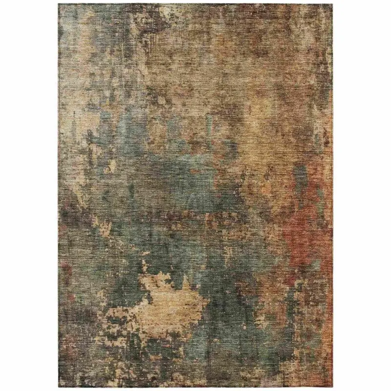 Zuleya Kelly Green Outdoor Rug – Lush Washable Indoor-Outdoor Floor Cover 2