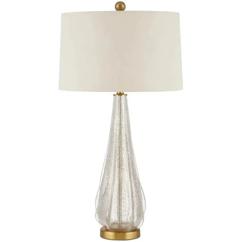 Zyphyrine Contemporary Gold-Infused Glass Table Lamp 1